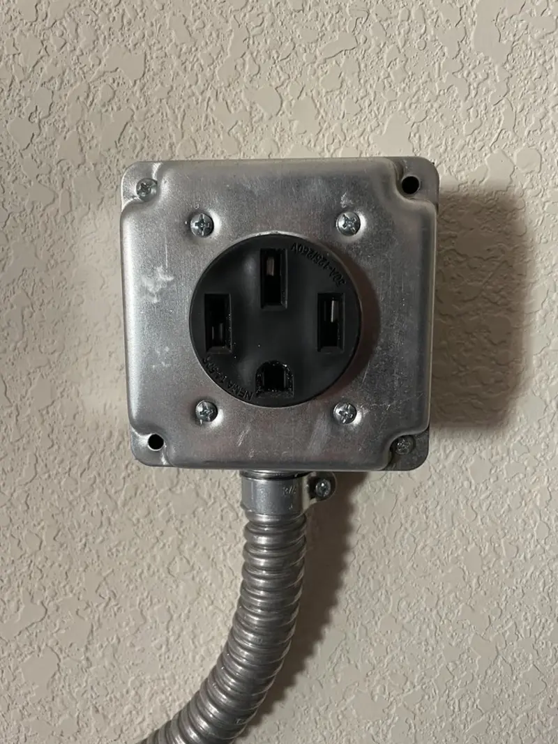 NEMA 14-50 outlet installed for Smart Home Electrical in Bethalto